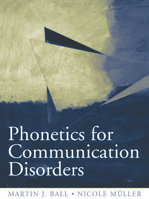 cover image of Phonetics for Communication Disorders